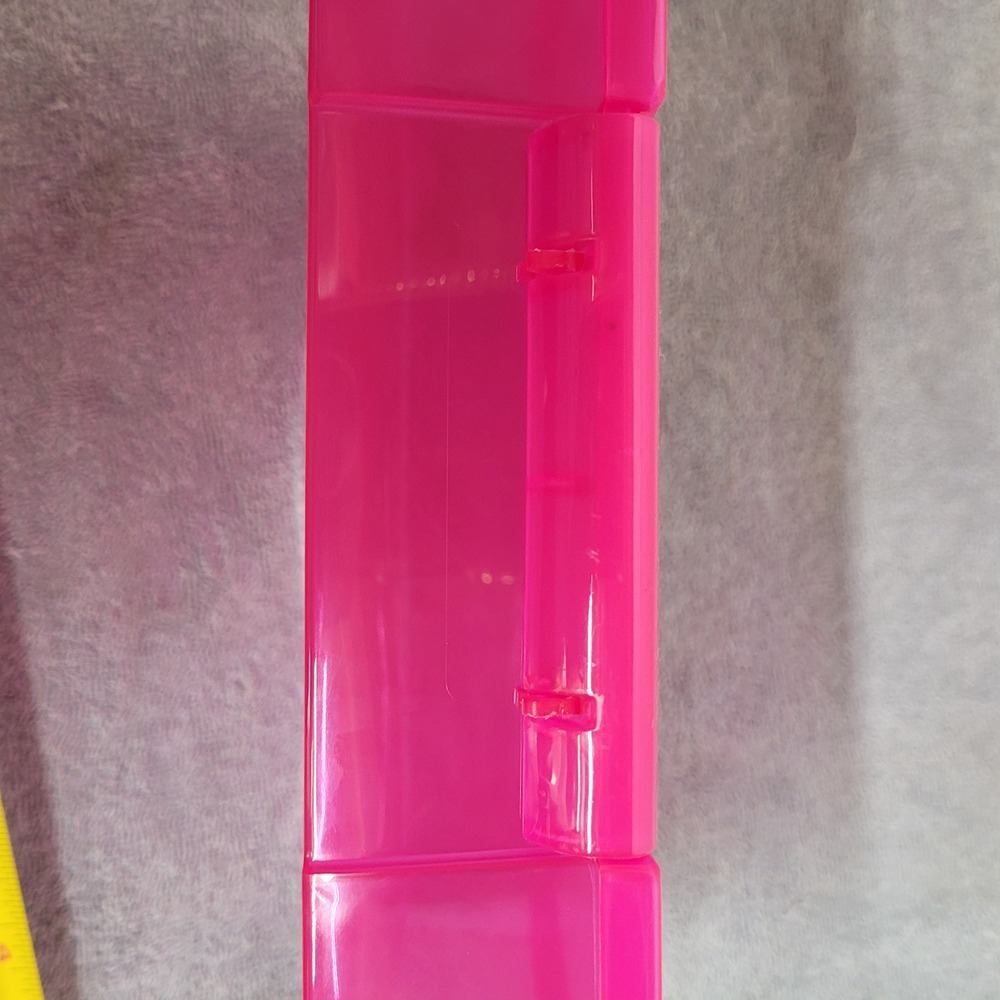 Teaching Tree Pink Plastic Storage Container Stackable Craft School Box 256365 - Picture 2 of 4